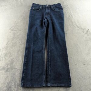 Vintage Lee Jeans Mens 30x30 (Fits 28x30) Blue Bootcut Dungarees USA 90s Y2K